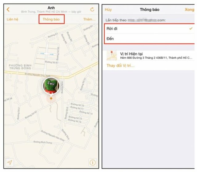 ứng dụng find my friend trên iphone 7