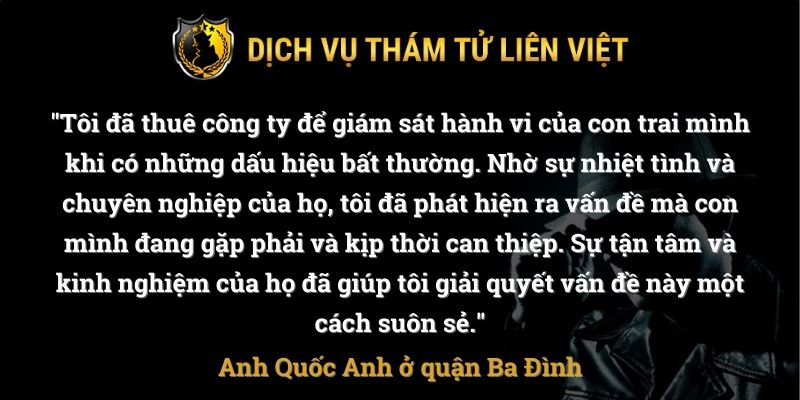 Khách hàng đánh giá về dịch vụ thám tử Liên Việt