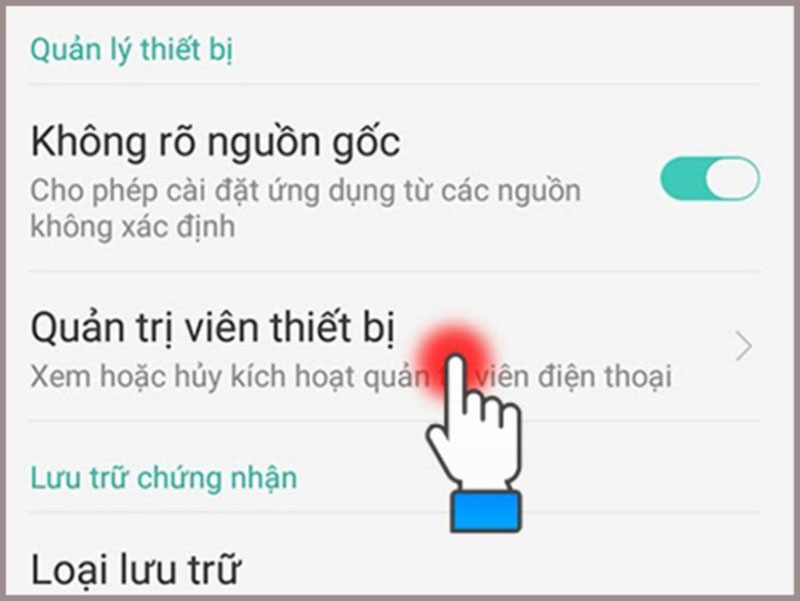 Cài định vị qua điện thoại Android 