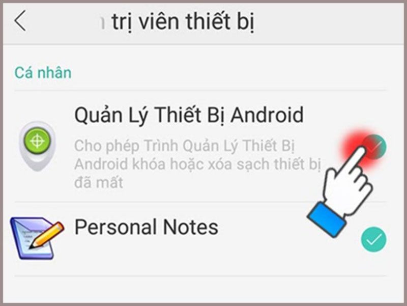 Cài định vị qua điện thoại Android 
