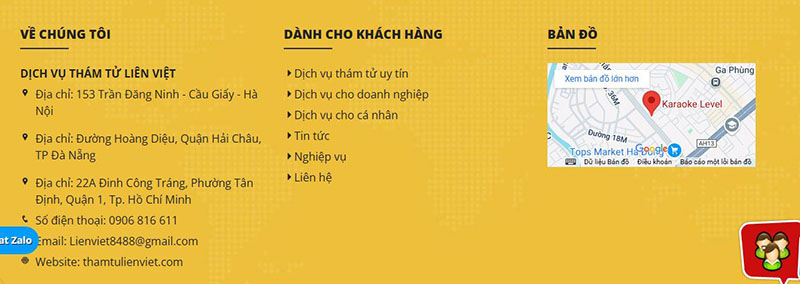 Địa chỉ văn phòng rõ ràng