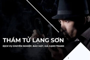 Dịch vụ thám tử Lạng Sơn uy tín, bảo mật, điều tra nhanh